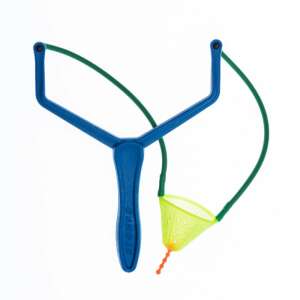 Jaxon stonfo-catapult x-series rugózó gumival és sárga műanyag tölcsérrel - Csúzli & etetőrakéta