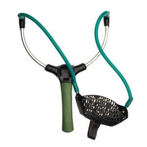 Jaxon csúzli zöld gumiszalagokkal és fekete zsebbel - Csúzli & etetőrakéta