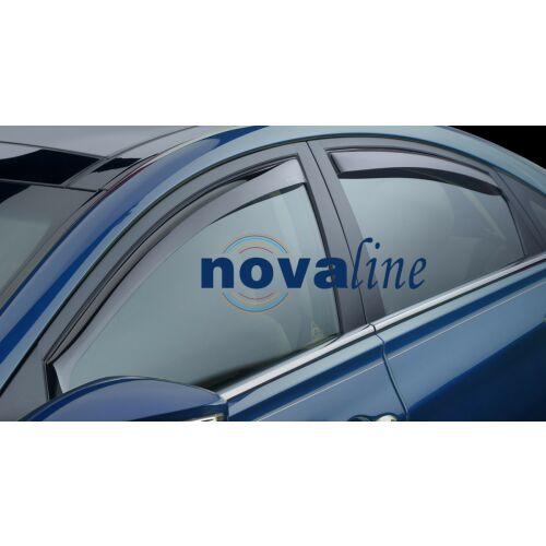NovaLine Peugeot 307 5-Door Wind Deflectors, Dark Smoke