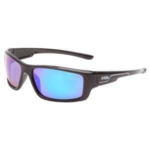 Jaxon polarizált napszemüveg, fekete keret kék tükröződő lencsékkel - Férfi napszemüveg