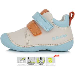 D.D.Step Első lépés Bézs-kék baba cipő (Méret 22) 94250646 