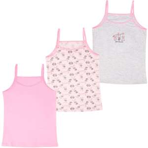DomiKids Nyuszis-rózsaszín lány 3 db-os trikó szett (Méret 122-128) 94251735 Gyerek trikók, atléták