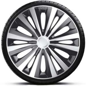 Capac de roată Jacky Multi Silver-Black de 15 inci, o singură bucată - Jante auto
