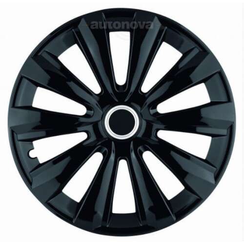 16 inch black Delta Ring hubcap, single piece