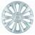 16 inch Delta Ring wheel cover, silver, single