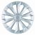 16-inch Fame Ring silver hubcap, wheel cover