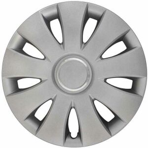 Aura Ring 14-inch Silver Hubcap, Wheel Cover - Ring