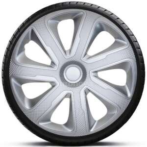 Livorno Carbon 13 colos dísztárcsa, ezüst színben, 4 darabos szett - Dísztárcsa