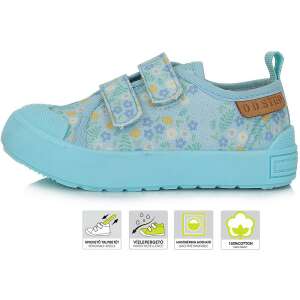 D.D.Step Virágos kék baba vászoncipő (Méret 24) 94258523 Puhatalpú cipők, kocsicipők
