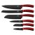 Berlinger Haus Burgundy Metallic Line Collectoin 6 piece knife set 104151330
