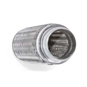 64x120 mm-es, 3 rétegű flexibilis kipufogó cső, rozsdamentes acél, superflex - Kipufogó flexibilis cső