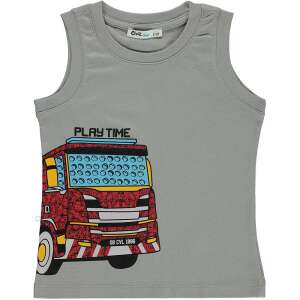 Civil Tűzoltóautós grafit kisfiú  trikó  (Méret 92-98) 94260025 Gyerek trikó, atléta