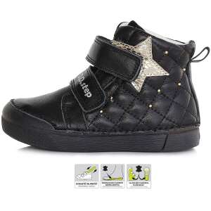 D.D.Step Csillagos fekete lány cipő  (Méret 36) 94260914 Utcai - sport gyerekcipő