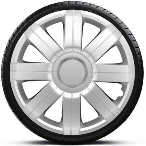 15-inch Sportive Wheel Trim Set of 4, stylish silver hubcaps
