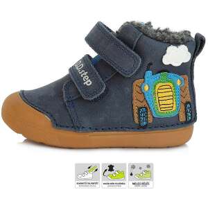 D.D.Step Traktoros kék bélelt baba cipő (Méret 20) 94261892 Magasszárú gyerekcipők, bakancsok