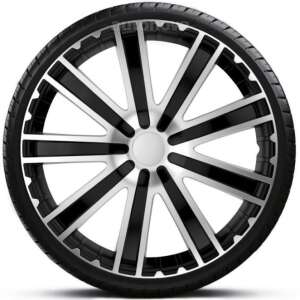 Toro Silver-Black 14 inch hubcap, single piece - Toro