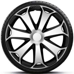 Set garnitură jante decorative Mega Silver-Black 15" (4 bucăți) 41223094