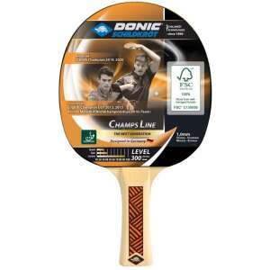 Rachetă de tenis de masă Donic Schildkröt Champs Line 300 FSC, proiectată în Germania, lemn certificat FSC, aprobată de ITTF, burete de 1,0 mm, nivel 300 - Mese tenis de masă, palete și accesorii