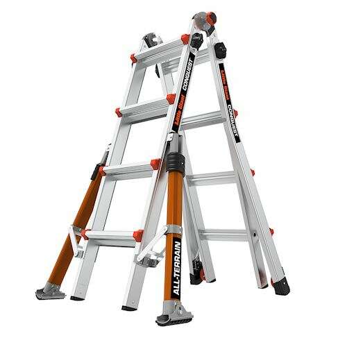 Multi-position Ladder Conquest All-Terrain M17, 4x4 Steps, Aluminium, Little Giant