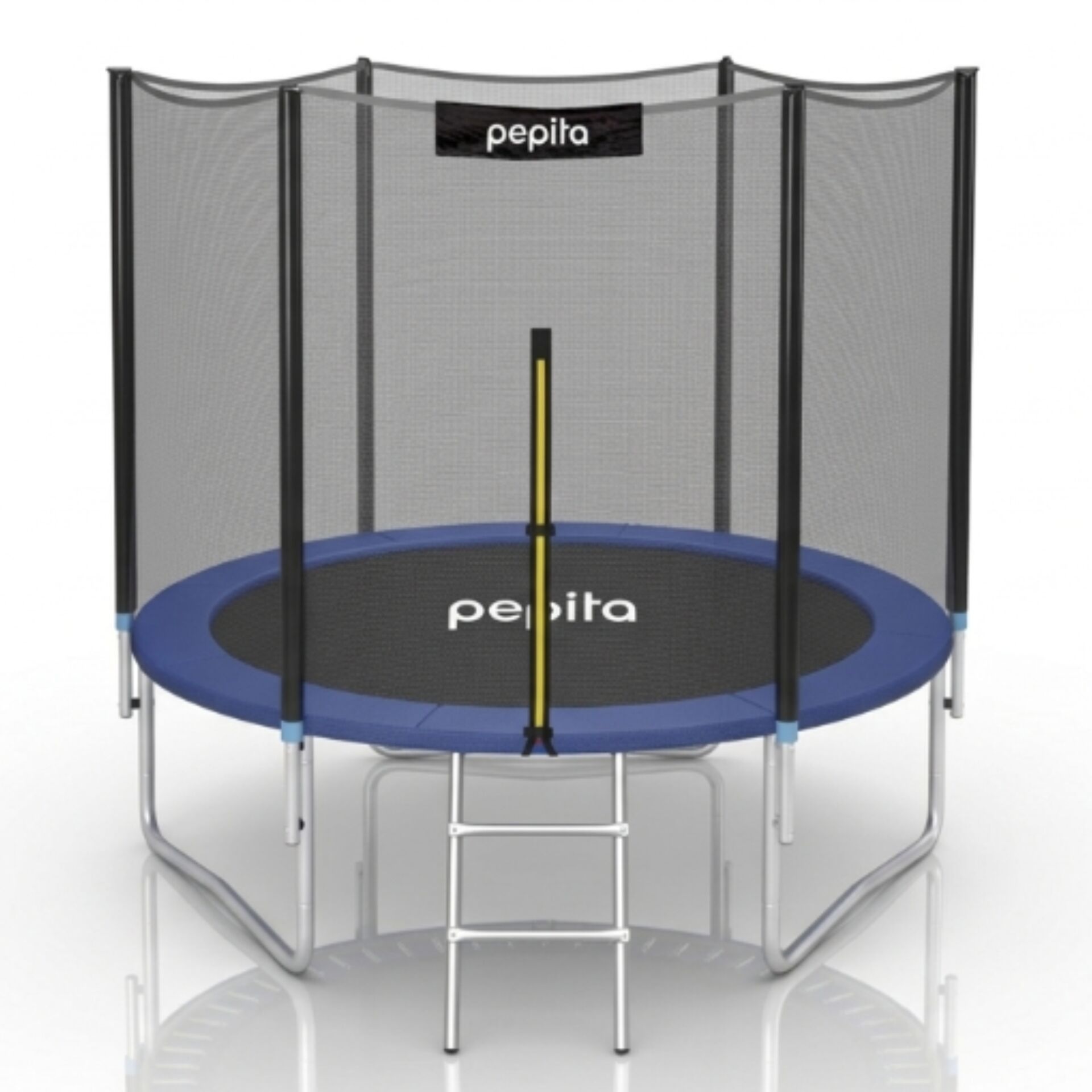 E-shop Pepita vonkajšia trampolína s rebríkom 244cm - modrá