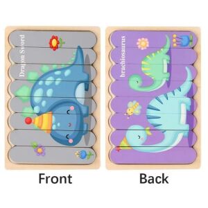 Fa Dinoszaurusz Kirakó - Kétoldalas - Fejlesztő Játék