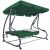 Springos Venezia 3 személyes kerti hintaágy zöld tetővel és párnákkal
