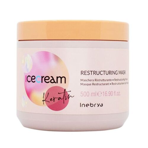 Inebrya Ice Cream Keratin Hajpakolás - 500 ml 131627540 - Hajpakolás
