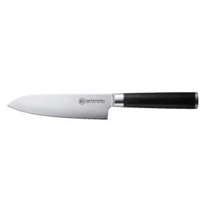 Carl Schmidt Sohn KONSTANZ santoku knife Damascus stainless steel HRC 60, pakkawood handle 16 cm 44135394