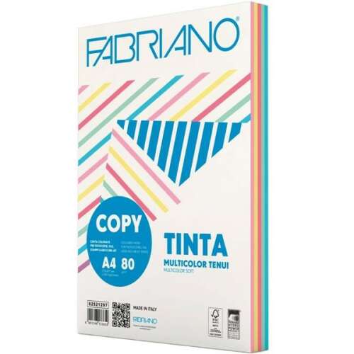 Fabriano Multicolor A4 80g 250lap pasztel színes másolópapír