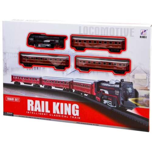 Battery-Powered Train Track Set