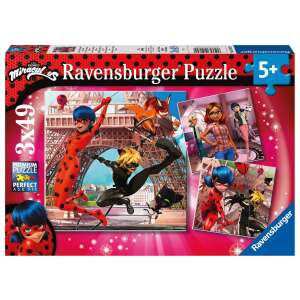 Ravensburger Puzzle - Miraculous, a hős katicabogár 3x49db 35459757 Puzzle
