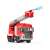 Red remote control fire truck with ladder and water spray, fire engine toy for kids
