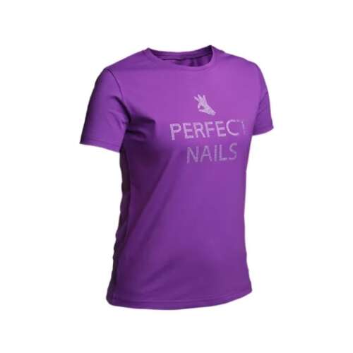 Perfect Nails - Strasszos Lila Póló L