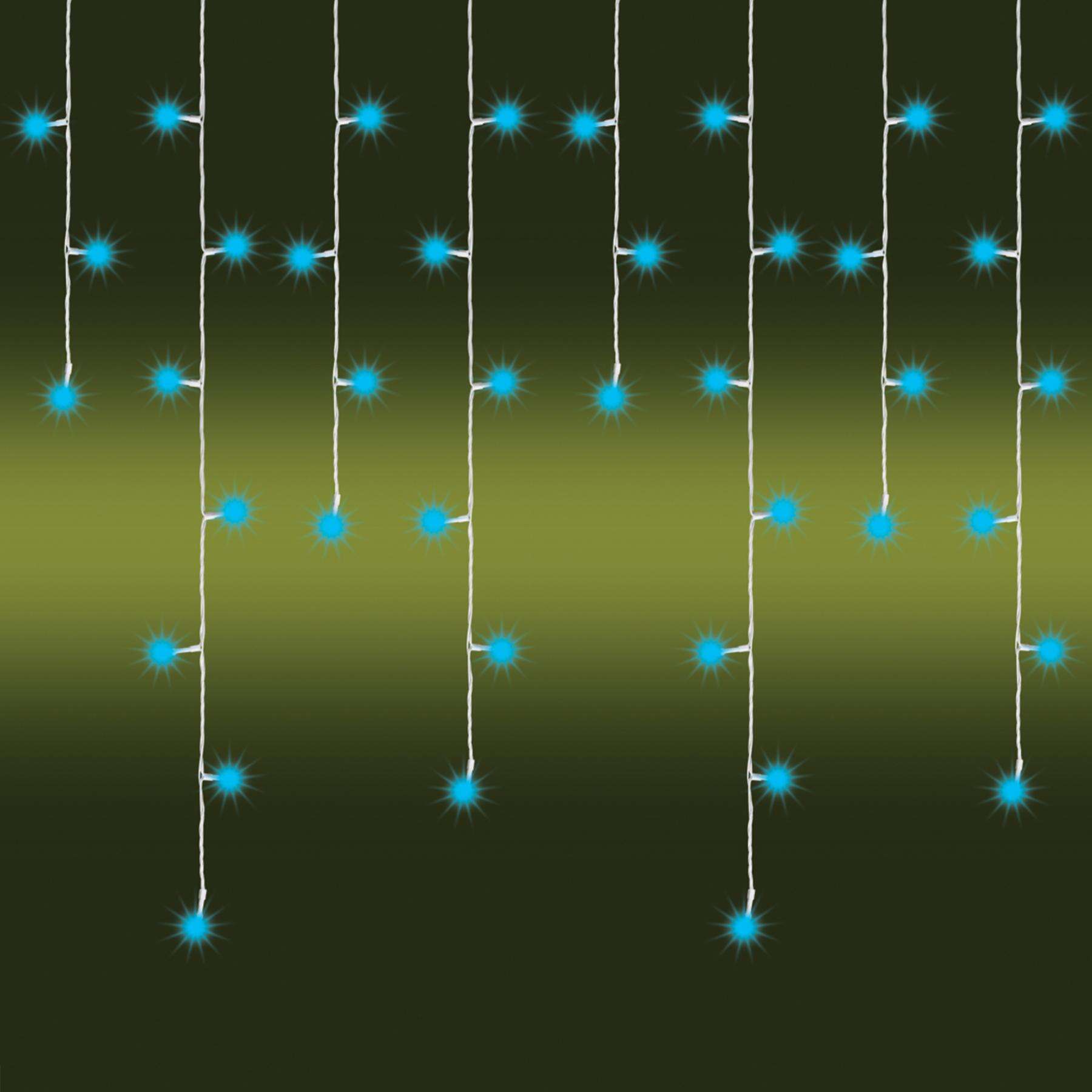 LED-es jégcsap fényfüggöny, 8 programos, 10m, IP44, 230V
