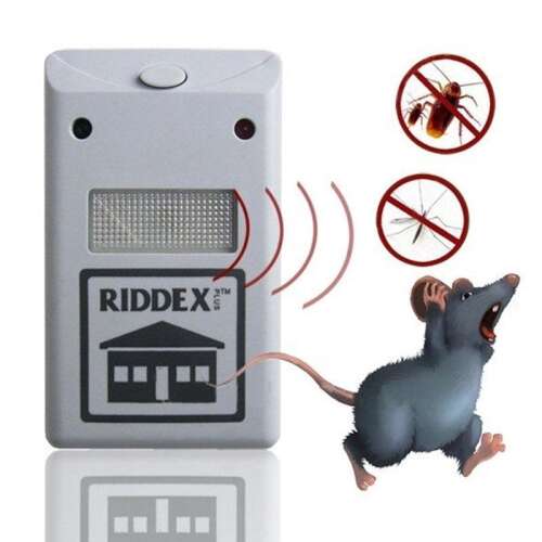 Riddex elektromos, ultrahangos rovar-, egér- és szúnyogriasztó - konnektorba csatlakoztatható