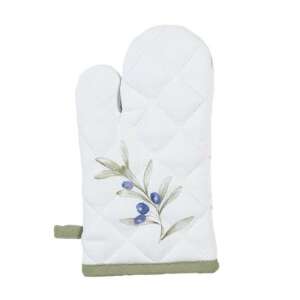 CLEEF Olive Fields Edényfogó kesztyű, 12x21cm, 100% pamut, hőálló, konyhai kiegészítő - Konyha & Étkezés