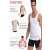 White men's slimming tank top, body shaper, breathable fabric, comfortable, size S, features: super flexible, tummy shaper, back correction