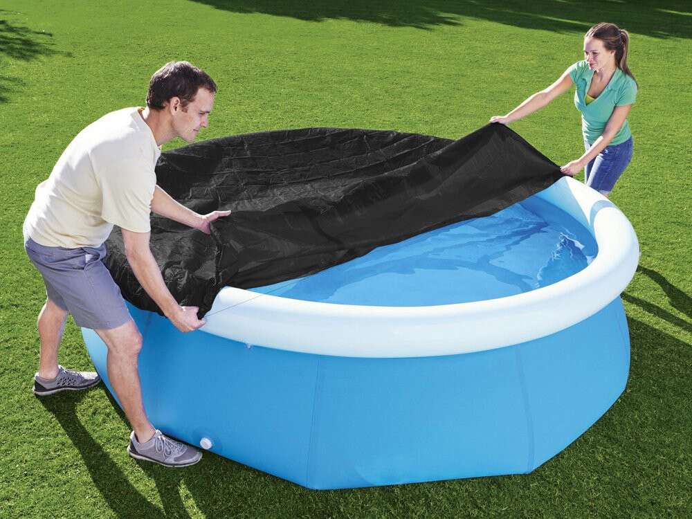 Plachta na bazén Bestway Flowclear, PVC, okrúhla, 240 cm, čierna