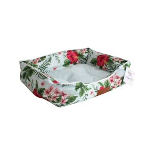 Pets Collection Virágos Kutyapárna pat pentru căței cu model floral, 50x40x15 cm - Paturi pentru câini