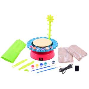 Set de ceramică pentru copii cu argilă, vopsele și unelte - Nonbrand Jocuri si jucarii creative