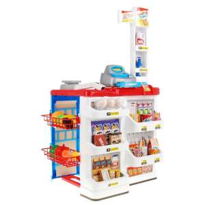 Játék Szupermarket Bevásárlókocsival - 22 db Tartozék