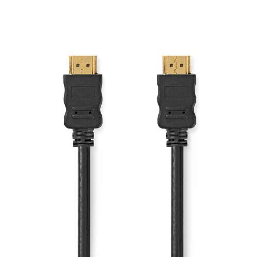 Cablu HDMI™ de mare viteză Ethernet | Conector HDMI™ | Conector HDMI™ | Conector HDMI™ | 4K@30Hz | ARC | 10,2 Gbps | 1,00 m | Rotund | PVC | Negru | Etichetă