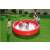 Bestway inflatable pool for kids, red, 102 cm, in use in a backyard