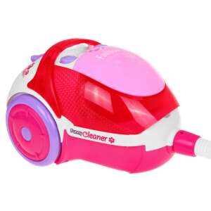 Pink and red toy vacuum cleaner with light effects, Funny Cleaner brand - Household Toy