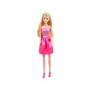Anlily Style doll in pink dress, 30 cm, blonde hair, blue eyes, pink shoes - Nonbrand Baba