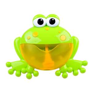 Green frog bubble blower bath toy, front view - Bath Toy