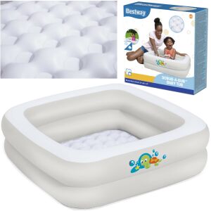 Bestway Scrub-A-Dub baby tub collage, inflatable square baby bathtub - Bestway