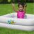 Close-up of Bestway inflatable baby tub with turtle design, square baby bathtub