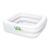 BestWay inflatable pool, square, 86 x 25 cm, white 134379227