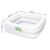 BestWay inflatable pool, square, 86 x 25 cm, white 134379227